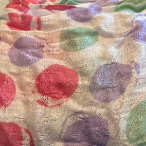 Pastel polka dot scarf